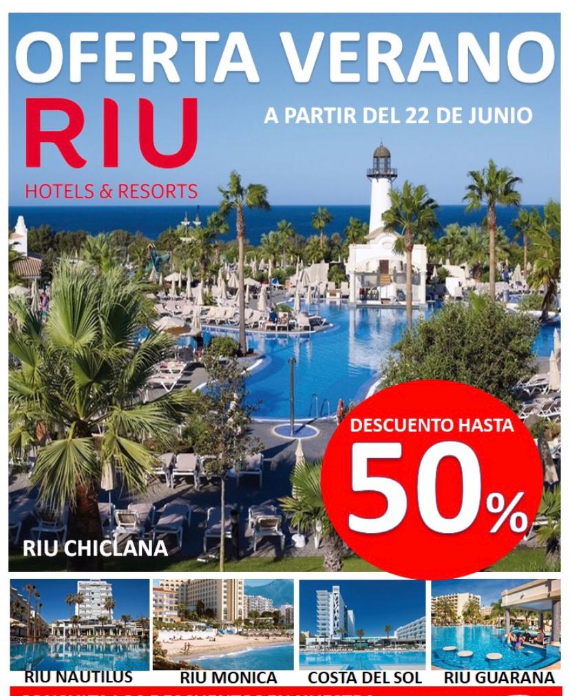 Oferta de Verano en Hoteles & Resorts RIU Agencia de viajes en Sevilla
